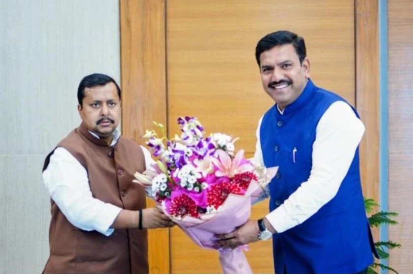 ಬಿಜೆಪಿ ರಾಷ್ಟ್ರೀಯ ಅಧ್ಯಕ್ಷ ನಿತೀನ್ ನವೀನ್ರನ್ನು ಭೇಟಿಯಾದ ಬಿ ವೈ ವಿಜಯೇಂದ್ರ