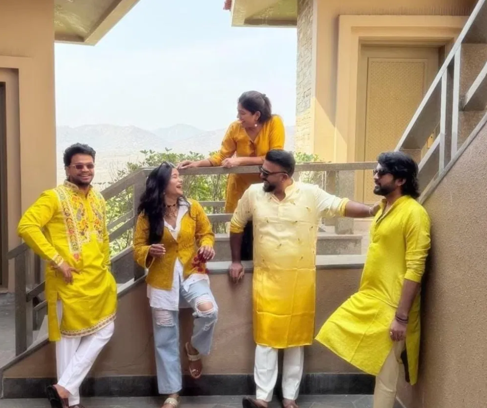 ರಶ್ಮಿಕಾ-ವಿಜಯ್ ದೇವರಕೊಂಡ ಹಳದಿ ಶಾಸ್ತ್ರದ ಸಂಭ್ರಮ! 